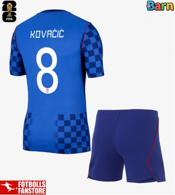 Kroatien Mateo Kovacic #8 Bortatröja Barn VM 2026 Kortärmad (+ Korta byxor)